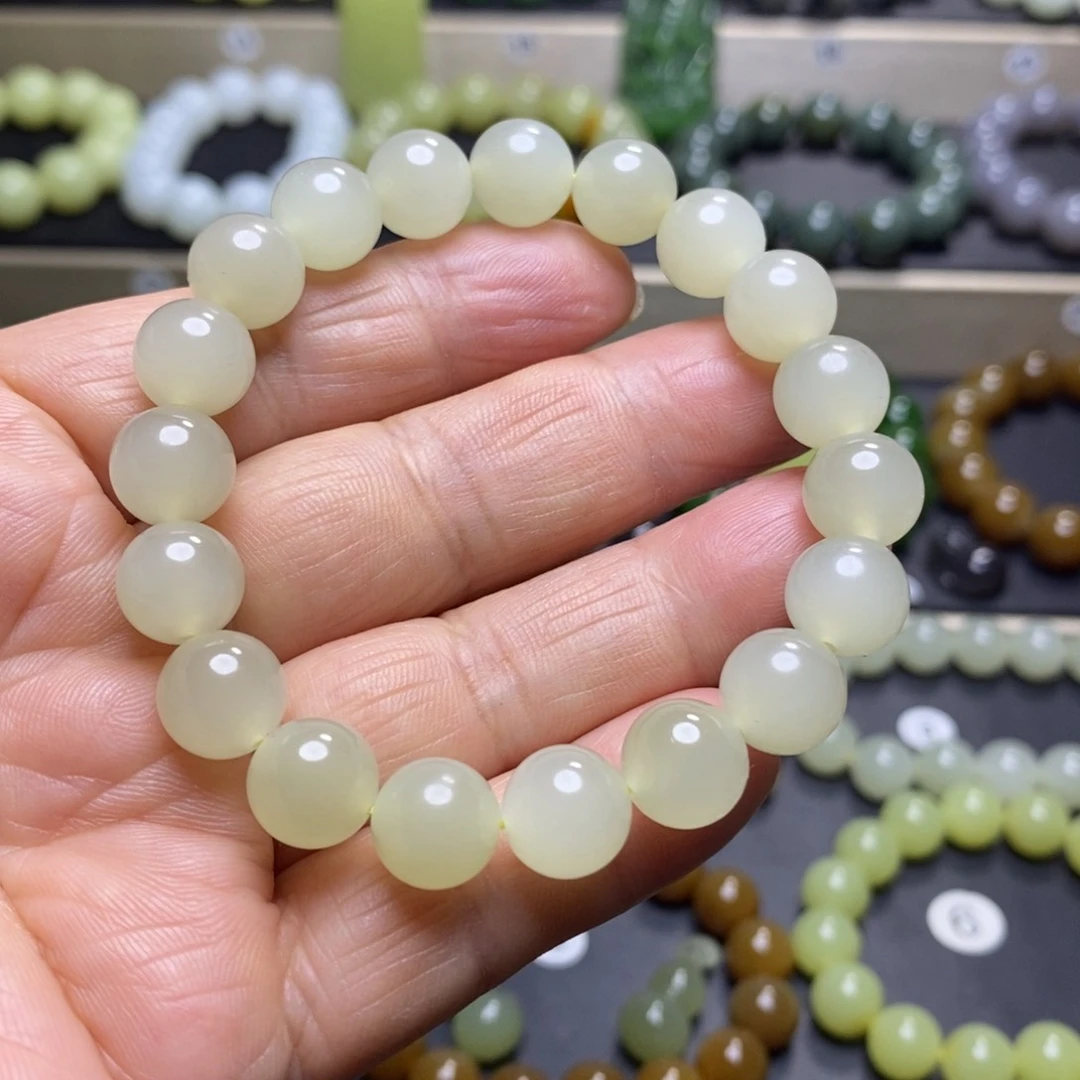 和田玉手串未镶嵌