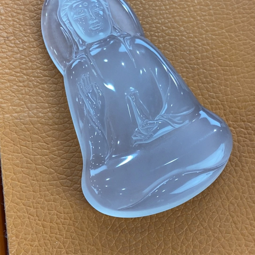 石英质玉未镶嵌吊坠(不含链)h****f