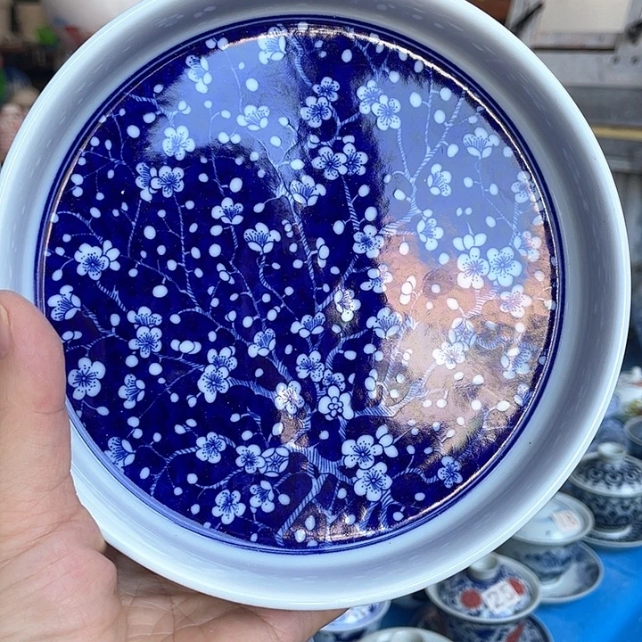 青花釉下彩大壶承