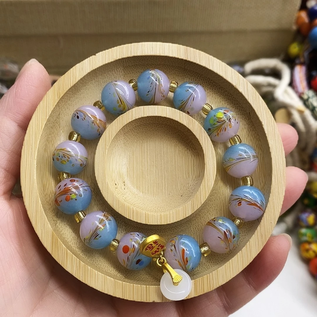 琉璃颈饰凤尾手链