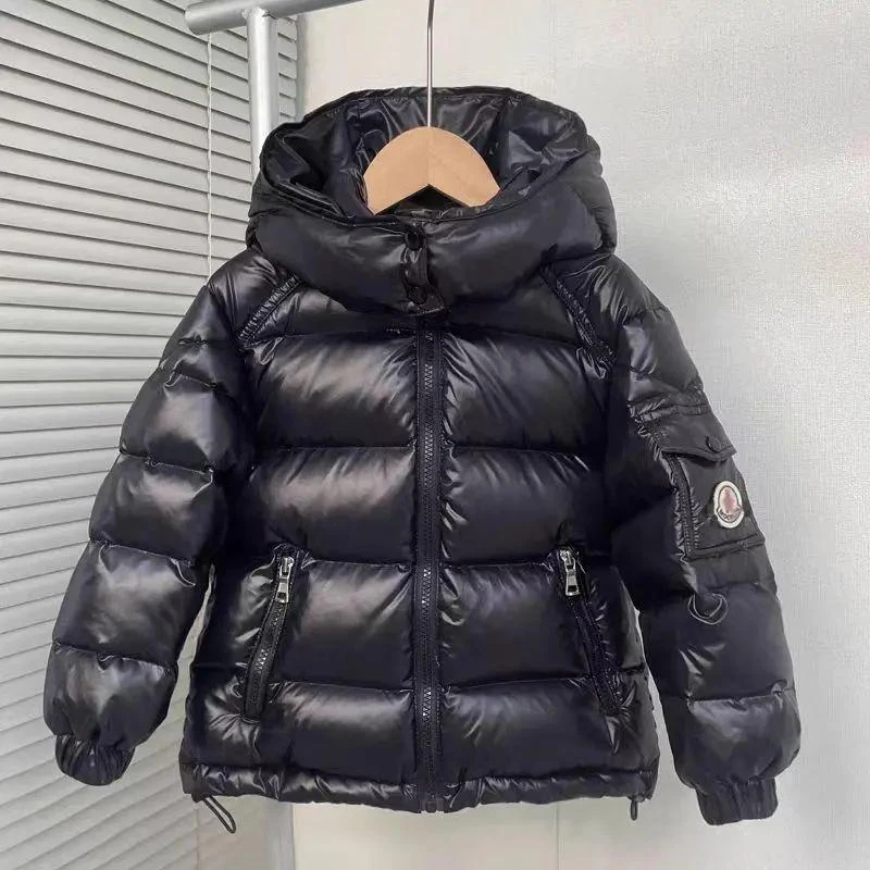 儿童羽绒服冬季新款女童韩版百搭上衣白鸭绒男童加厚保暖连帽外套