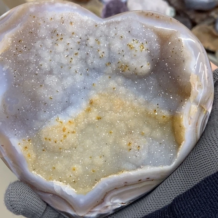 未镶嵌紫晶珠宝半成品