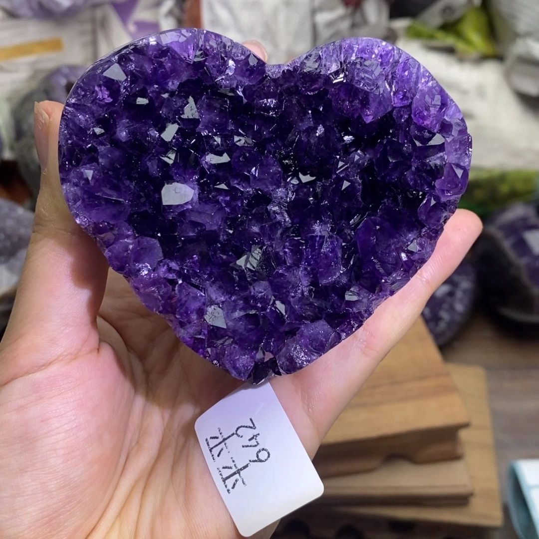紫晶珠宝半成品未镶嵌