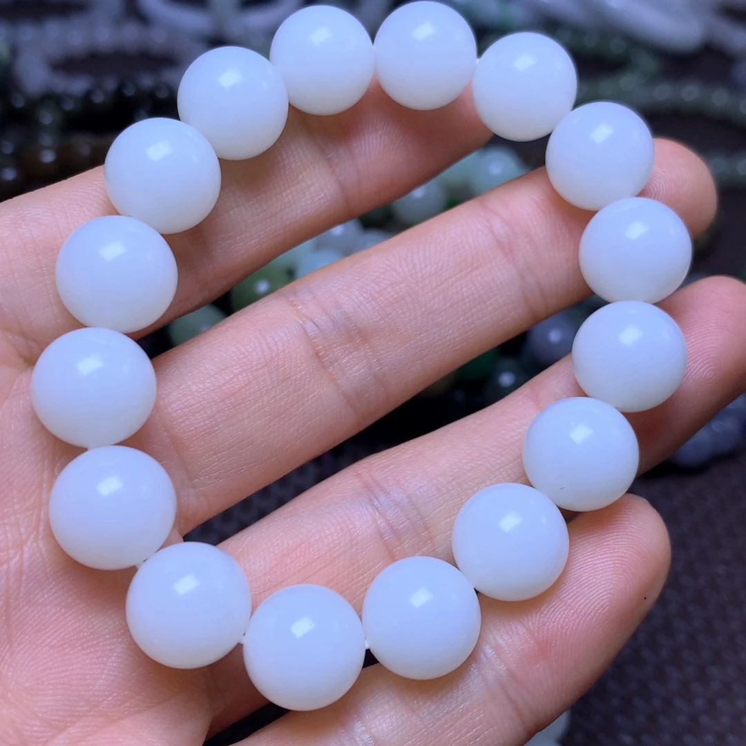 和田玉未镶嵌手串13