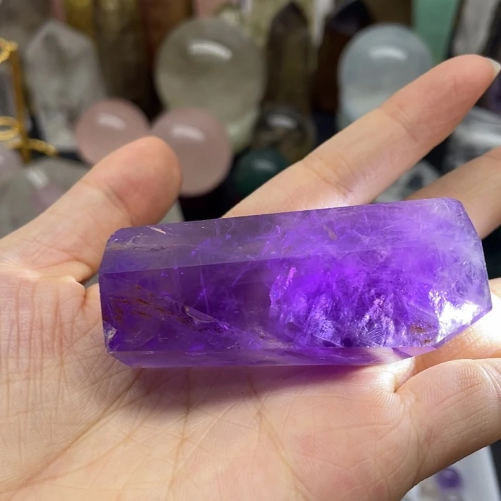 水晶珠宝半成品未镶嵌紫水有瑕26