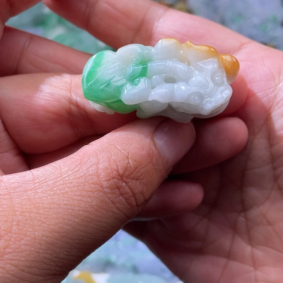颈饰未镶嵌翡翠翡玉缘翡翠