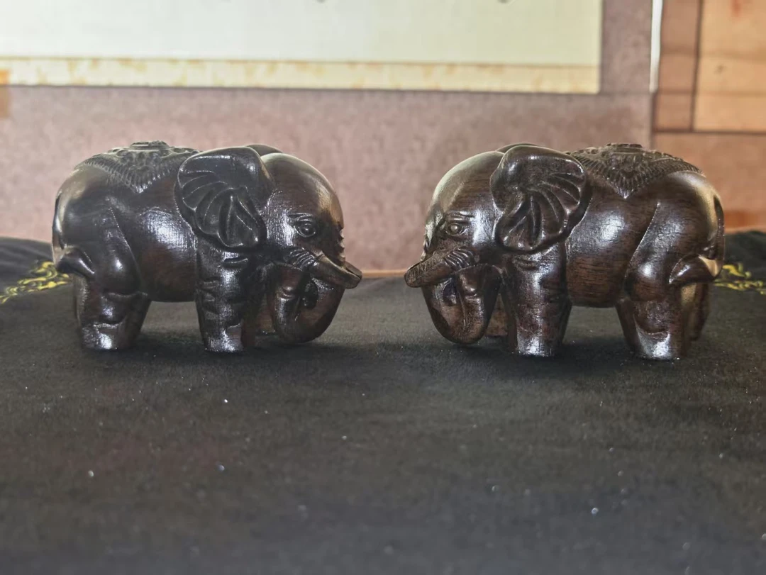 大象精品雕刻摆件34