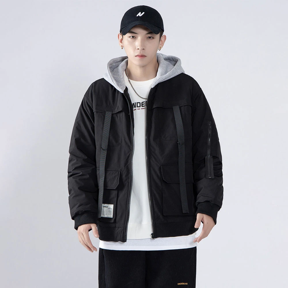 外套男士宽松潮流加厚保暖棉衣冬季外套男士宽松潮流加厚保暖棉衣