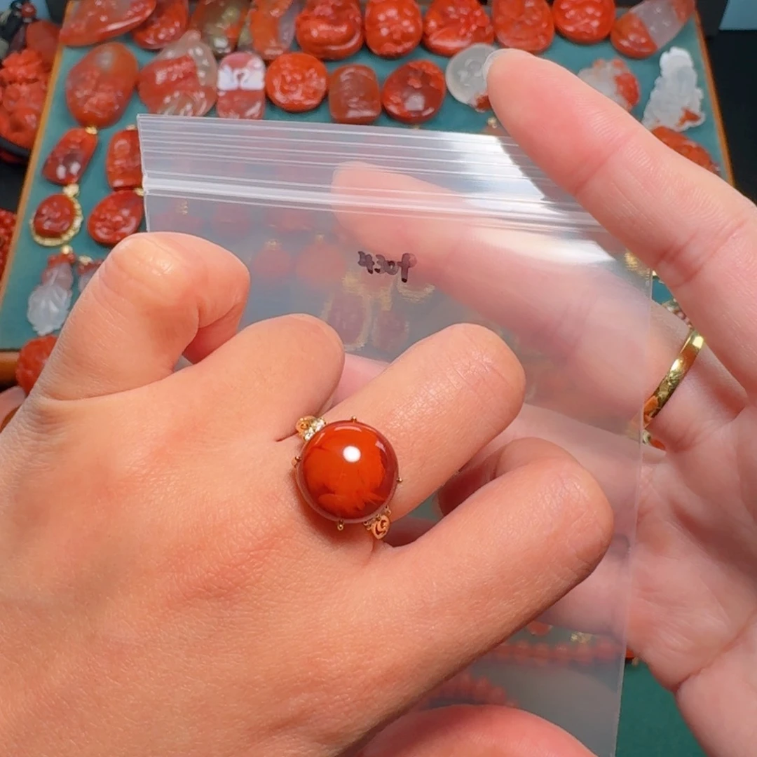 南红玛瑙南红银S925镶嵌