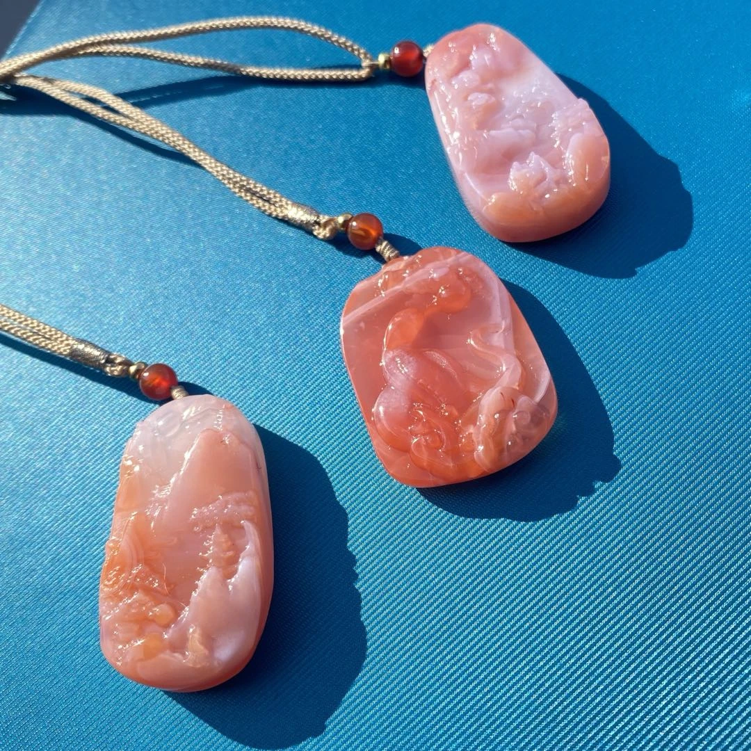 【初见珠宝】南红吊坠19-1CY356X36【多样性发一件】配绳