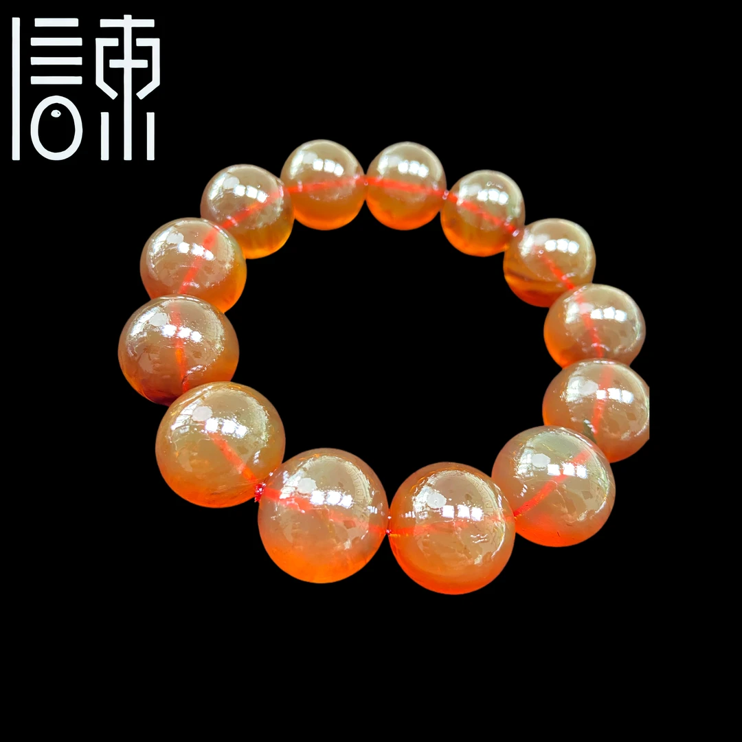 【信东严选】血珀·血蜜变色龙1.7cm手串