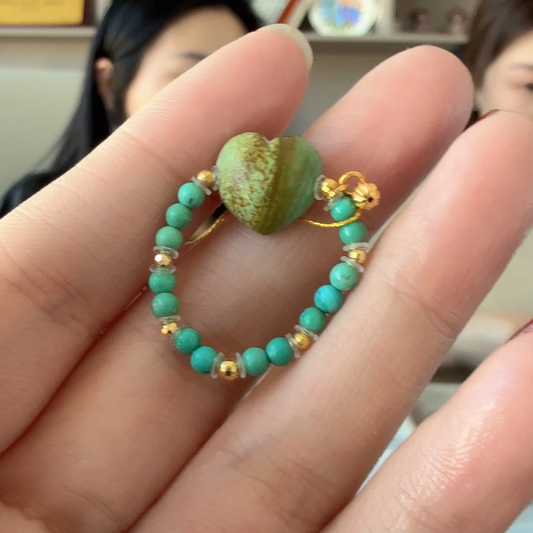 绿松石18K金镶嵌珠宝奇石