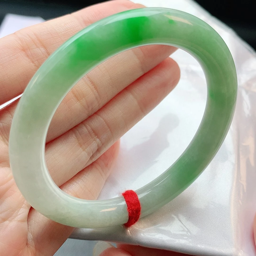 未镶嵌手镯翡翠54圆条881594