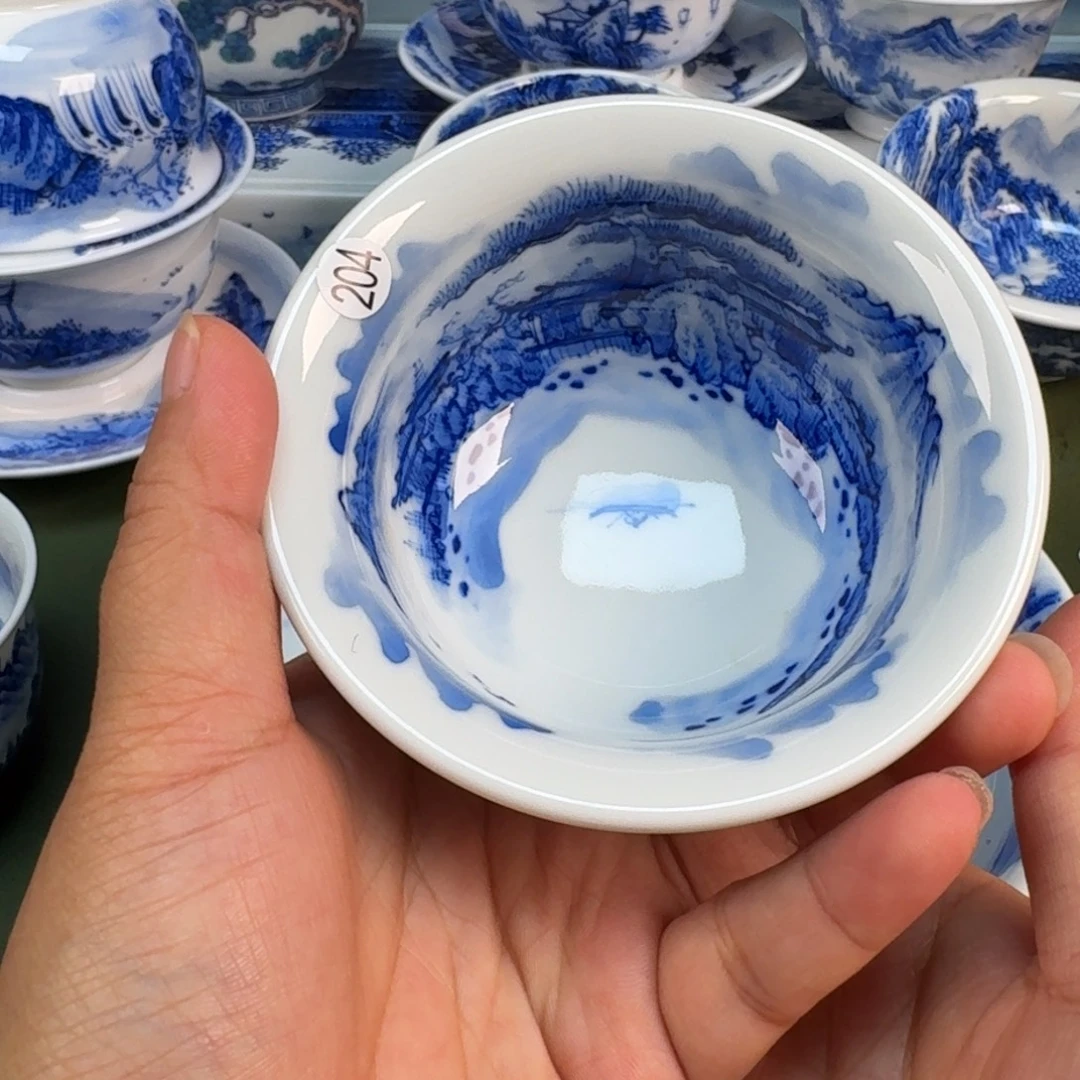 景德镇纯手绘茶具圆圆204