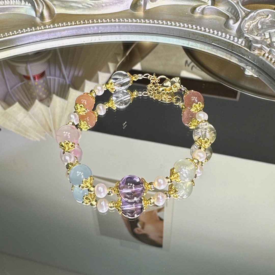 多宝水晶手串1514 颜色微差 多样性发一