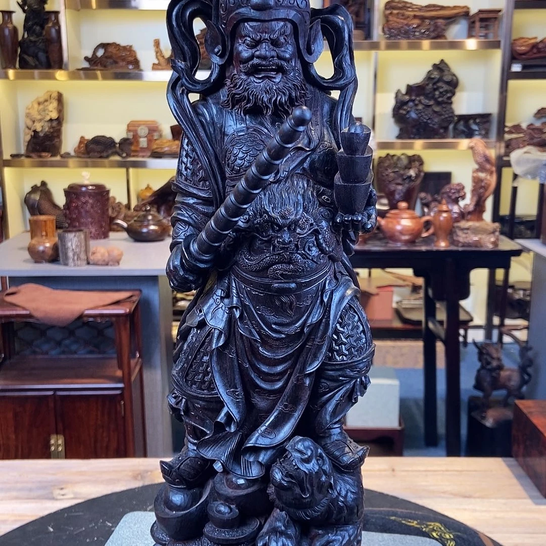 天***心紫檀木类端景台手串