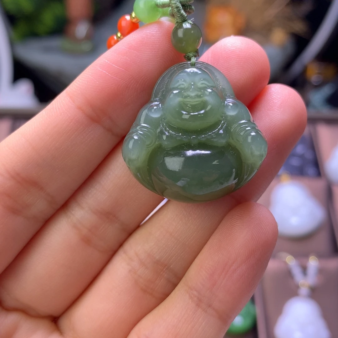 和田玉未镶嵌颈饰25尺寸