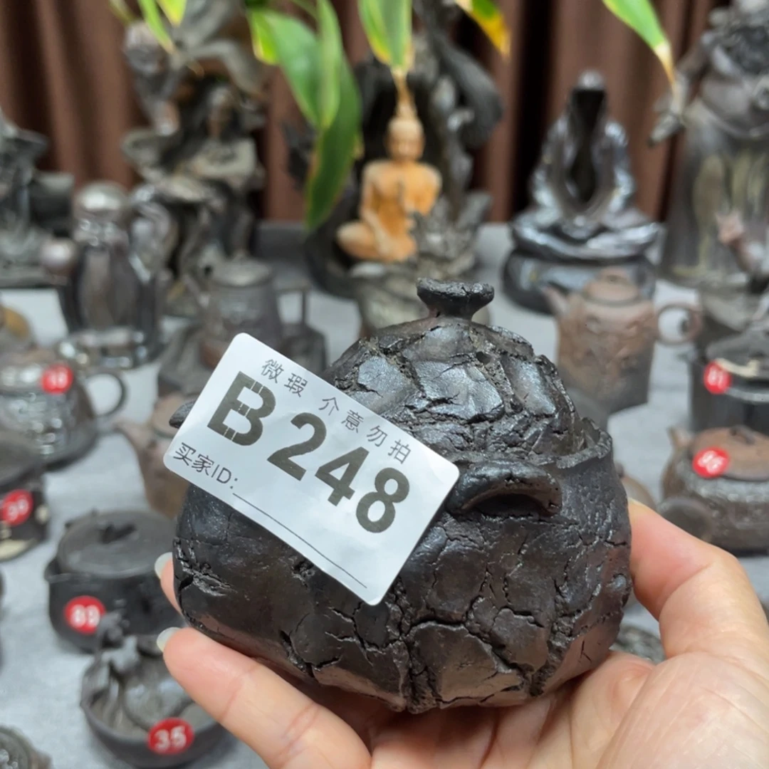 香***香爆裂宝瓶全手捏柴烧茶器