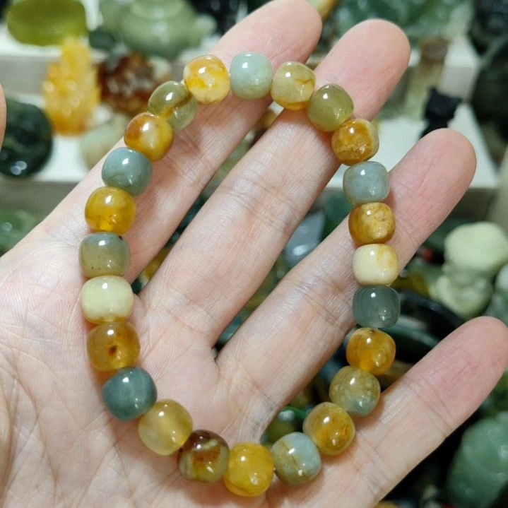 未镶嵌岫玉手串手串