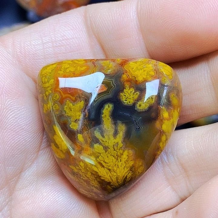 玛瑙/玉髓吊坠(不含链)未镶嵌老****空