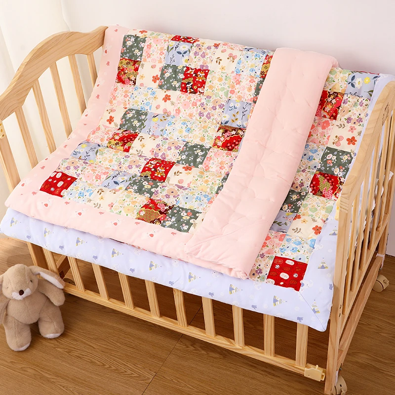 百家被手工成品棉花被新生儿婴儿宝宝幼儿园被子空调被纯棉盖被