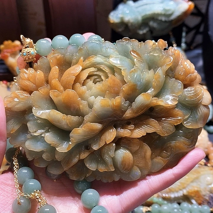 岫玉未镶嵌毛衣链