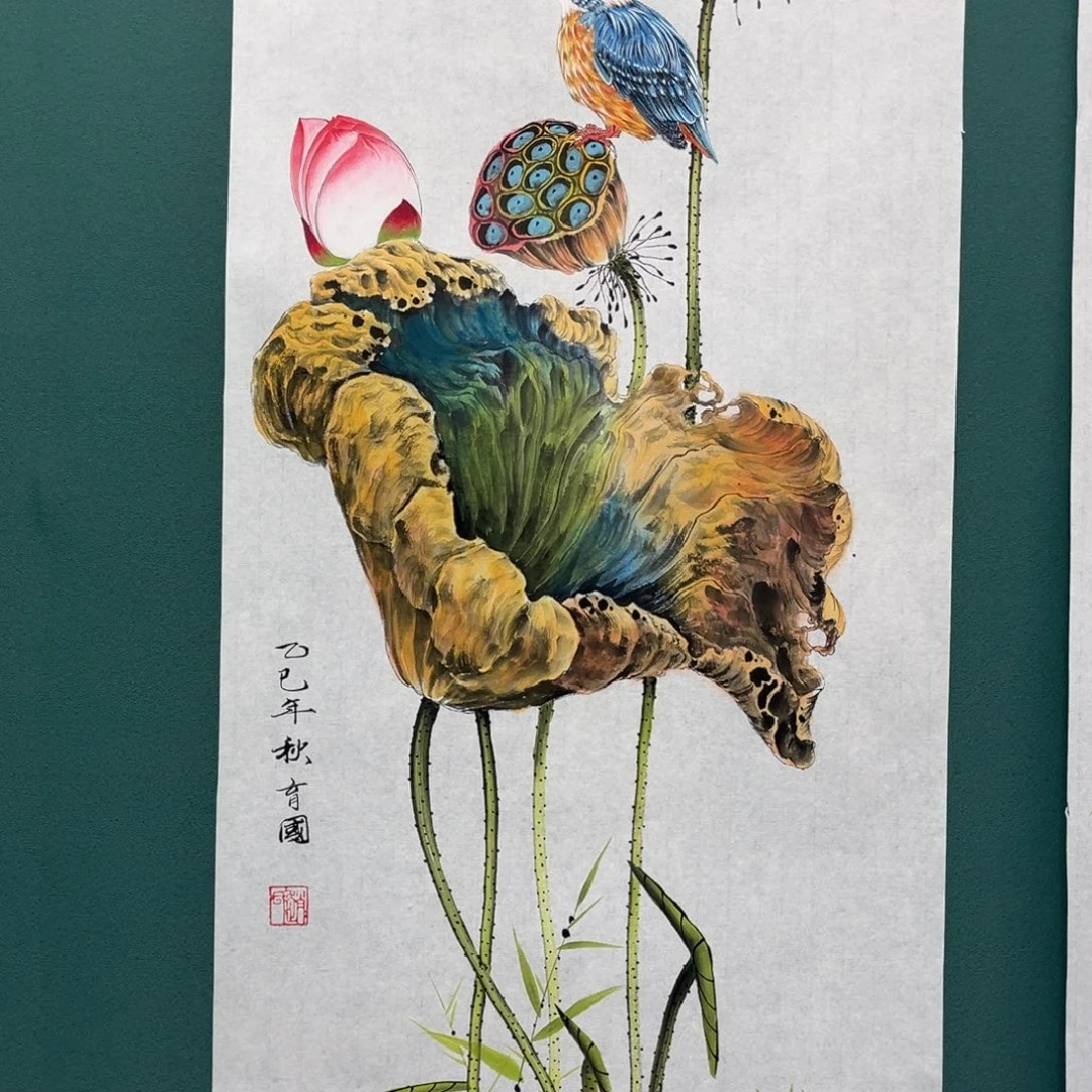 国画艺术家真人手绘