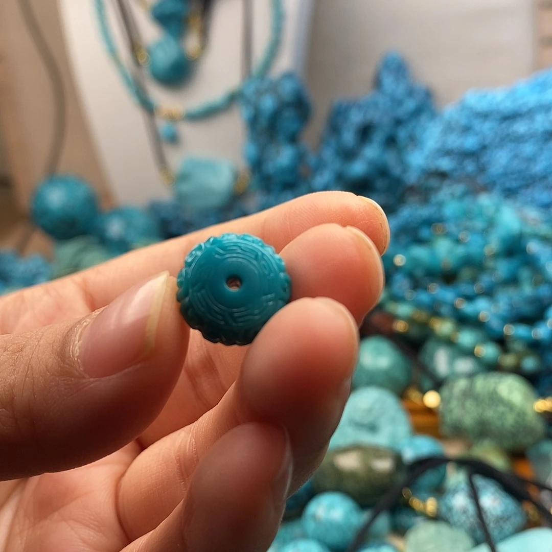 绿松石未镶嵌珠宝半成品