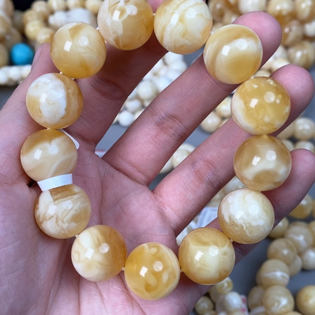 蜜蜡未镶嵌珠宝奇石33.4g16mm