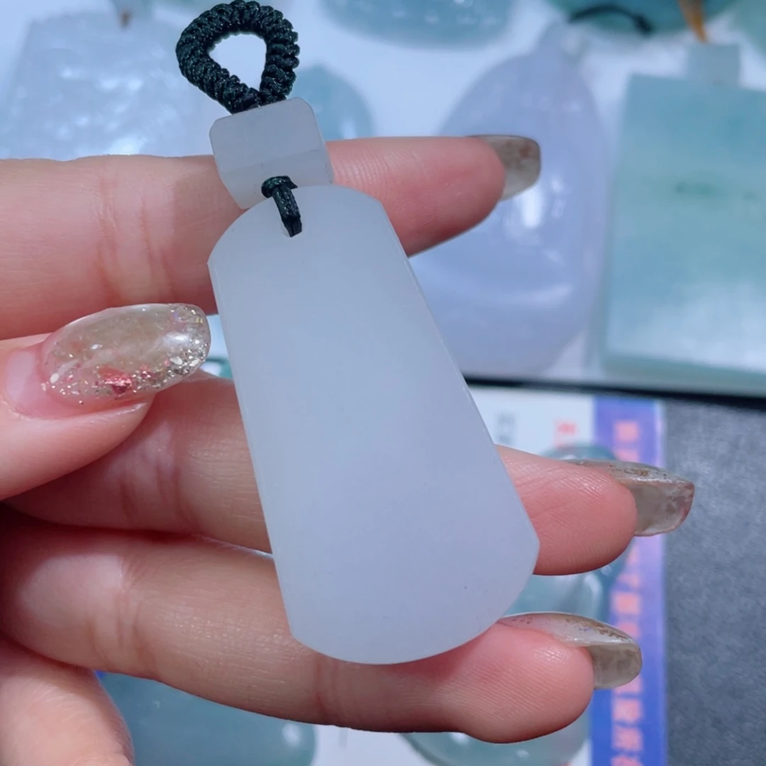 定制翡翠未镶嵌无事牌