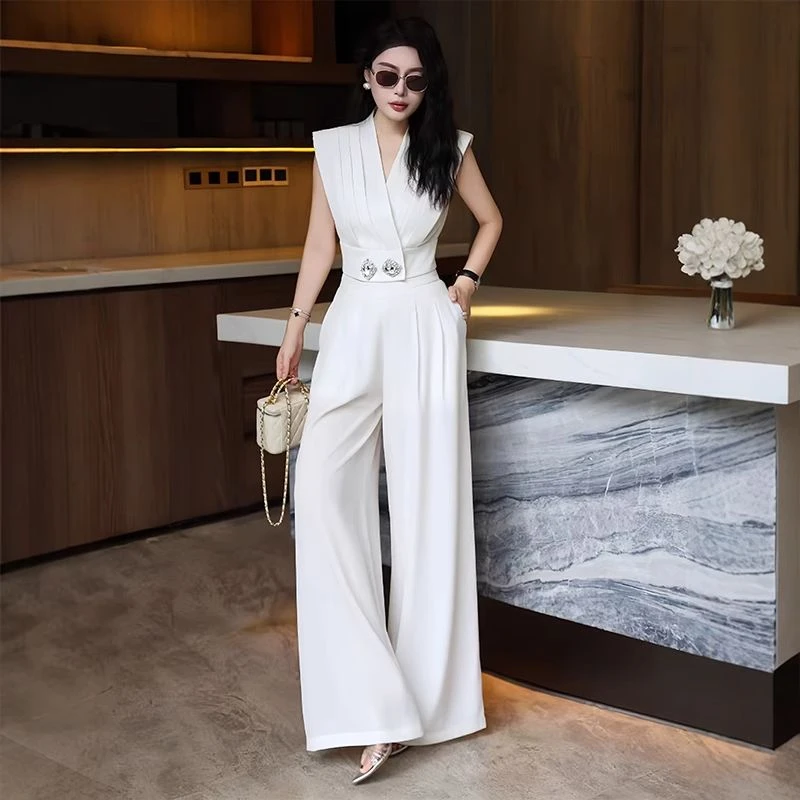 哥弟阿玛施正品时尚套装女设计感高级御姐范夏季背心马甲上衣阔腿