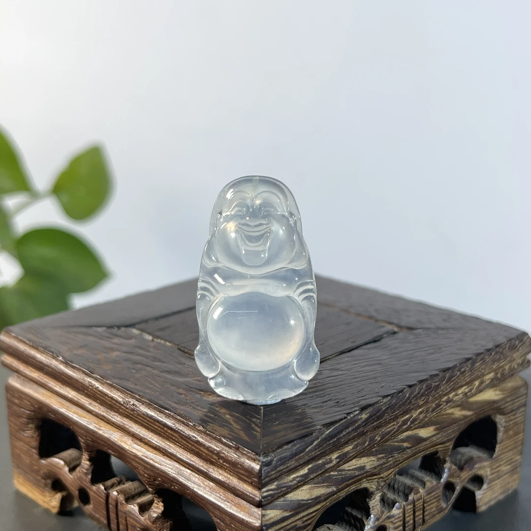 JXB22-108   天然缅甸翡翠A货  站佛