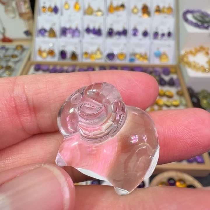 水晶颈饰未镶嵌吊坠