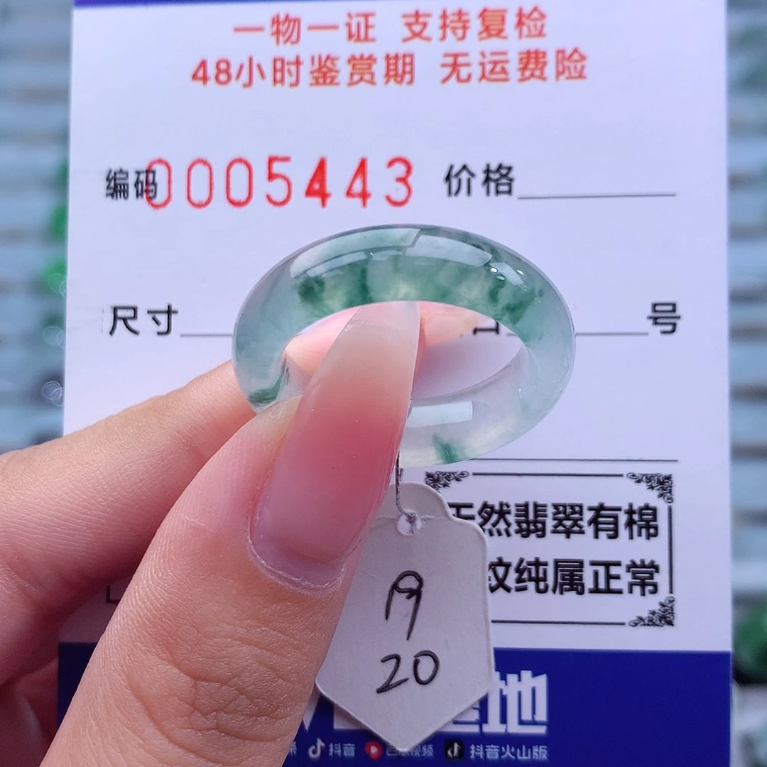翡翠未镶嵌戒指天然
