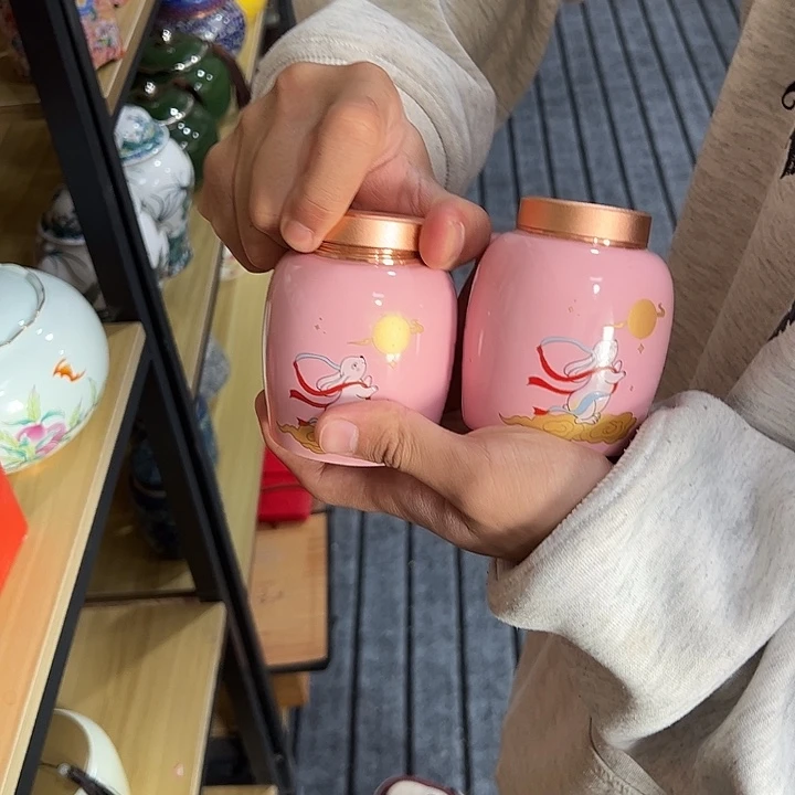 茶叶罐陶瓷家用储物罐瑕疵福利品介意勿拍
