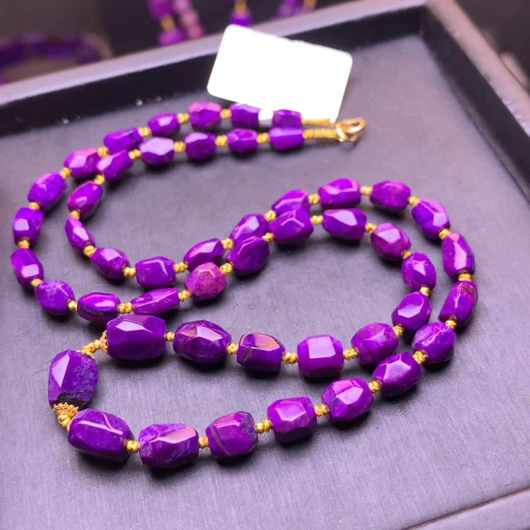 18K金镶嵌苏纪石（舒俱来）项链