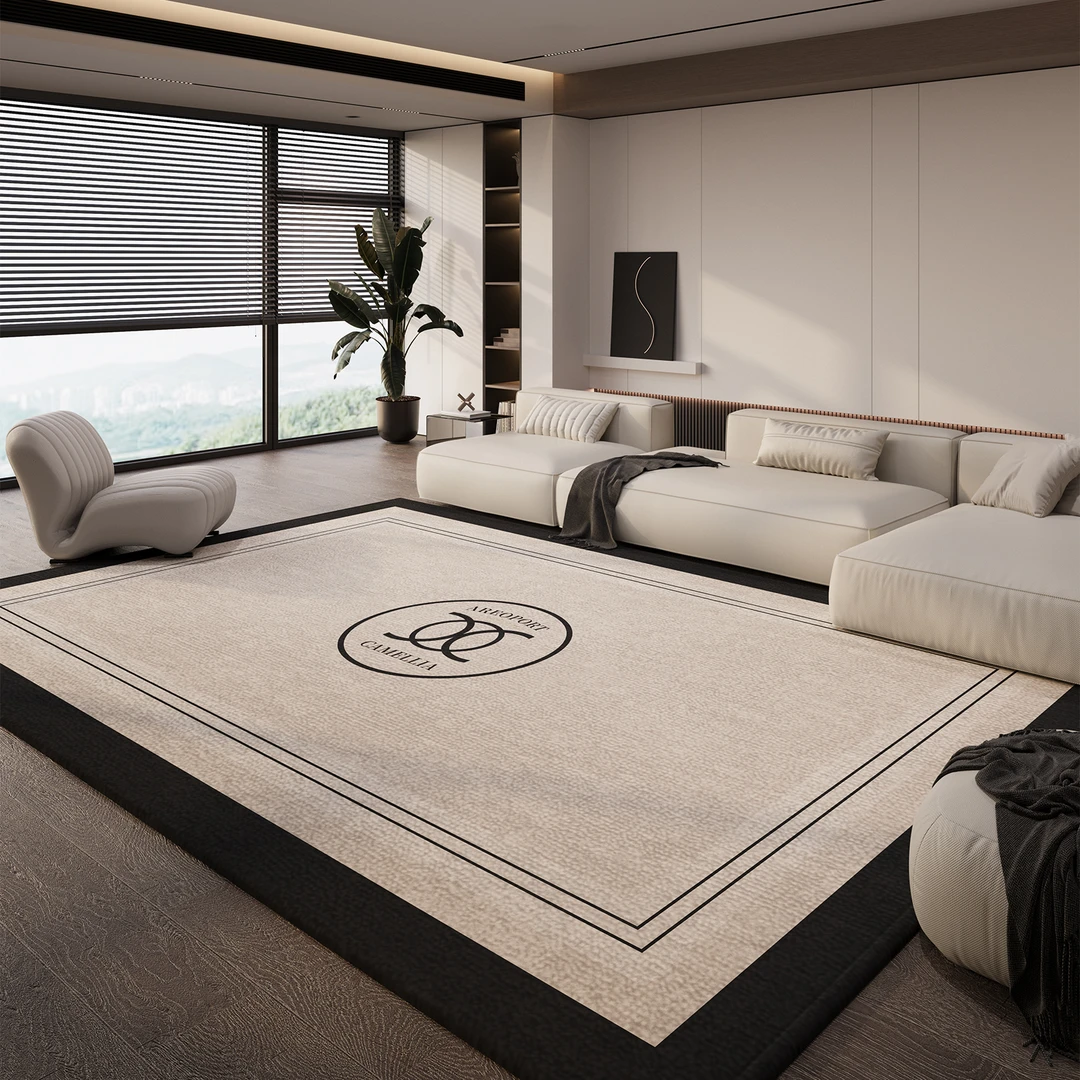 忘忧虫轻奢客厅地毯免洗耐脏防滑高级沙发茶几垫大面积全铺地毯