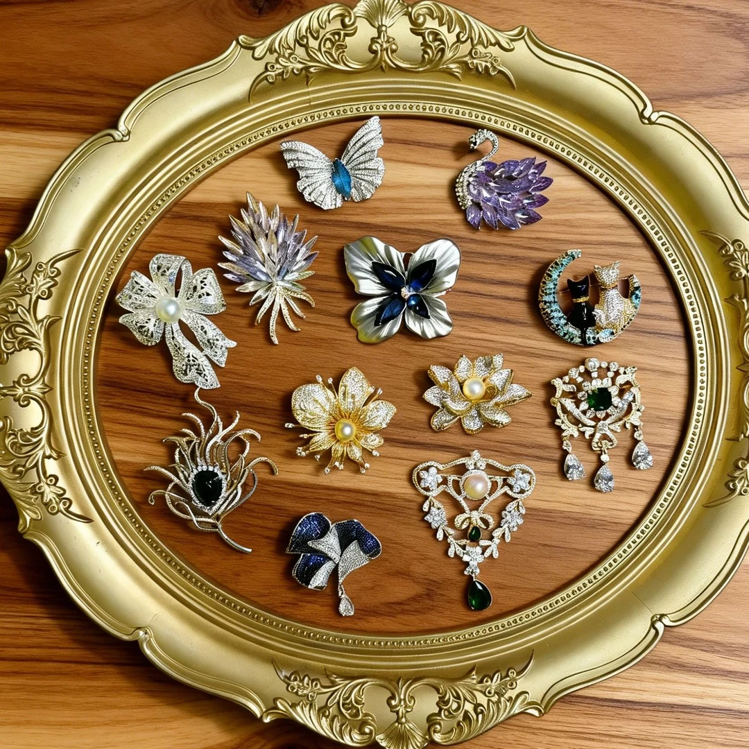 铜合金胸针 【高奢饰品三号合集】孤品青14.