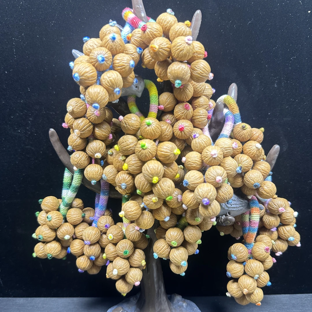 猴头凤羽葡萄造型把件可盘玩解压神器