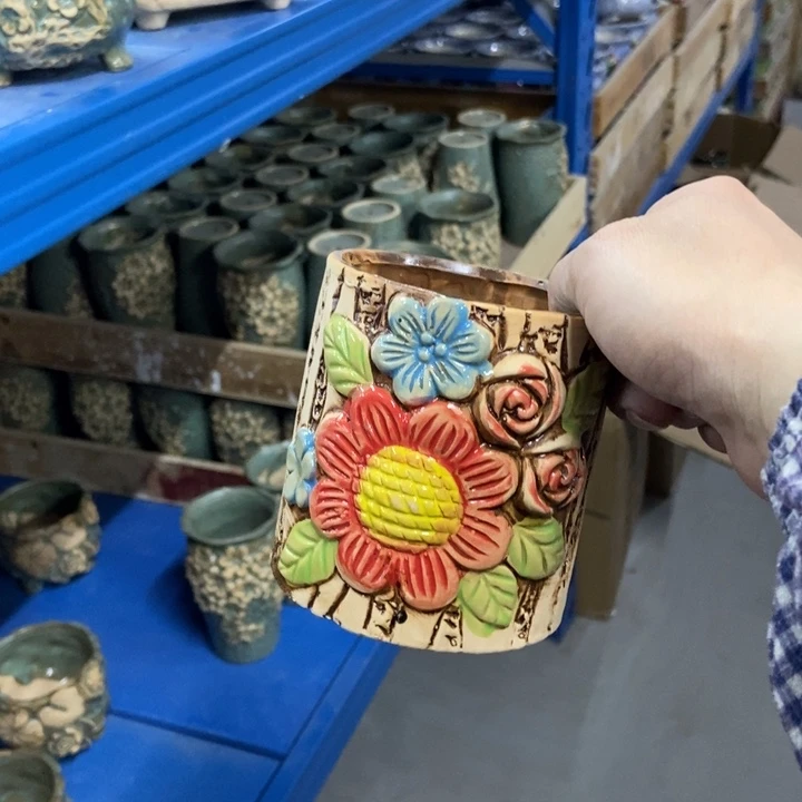 陶瓷花盆单场满9.9发9*10