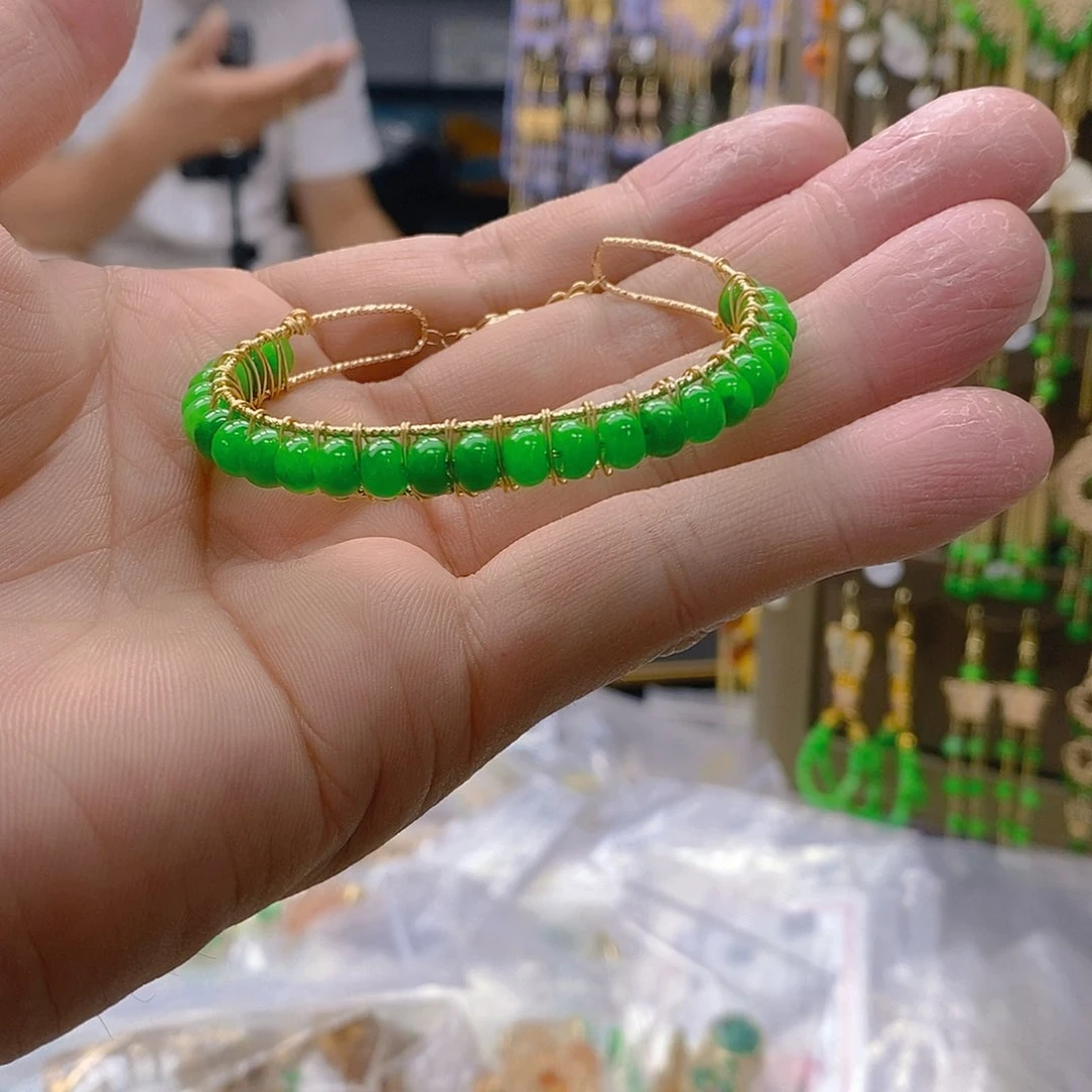 翡翠合金耳饰翡翠