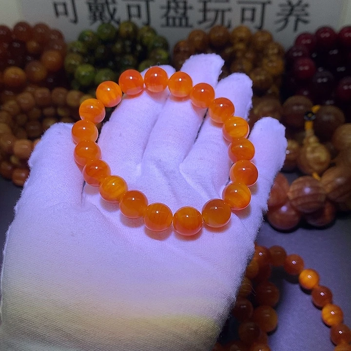 手串/手链松木（琥珀木）1.1*22 颗包浆高货