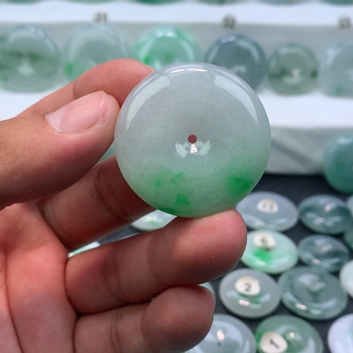 颈饰未镶嵌翡翠缅甸天然A货翡翠36.3-7.0