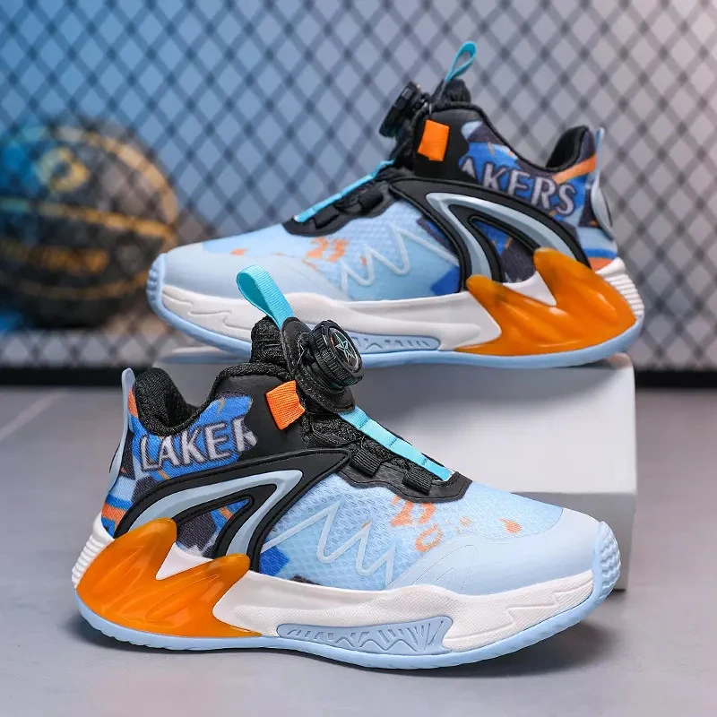 美克网布运动休闲儿童鞋潮流时尚儿童潮童鞋篮球儿童运动运动鞋