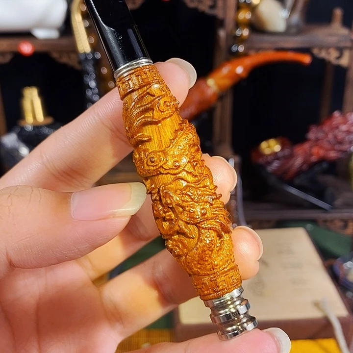 高端定制金丝楠烟嘴