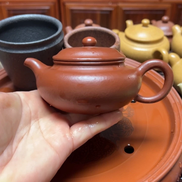 茶杯紫砂宜兴原矿朱泥