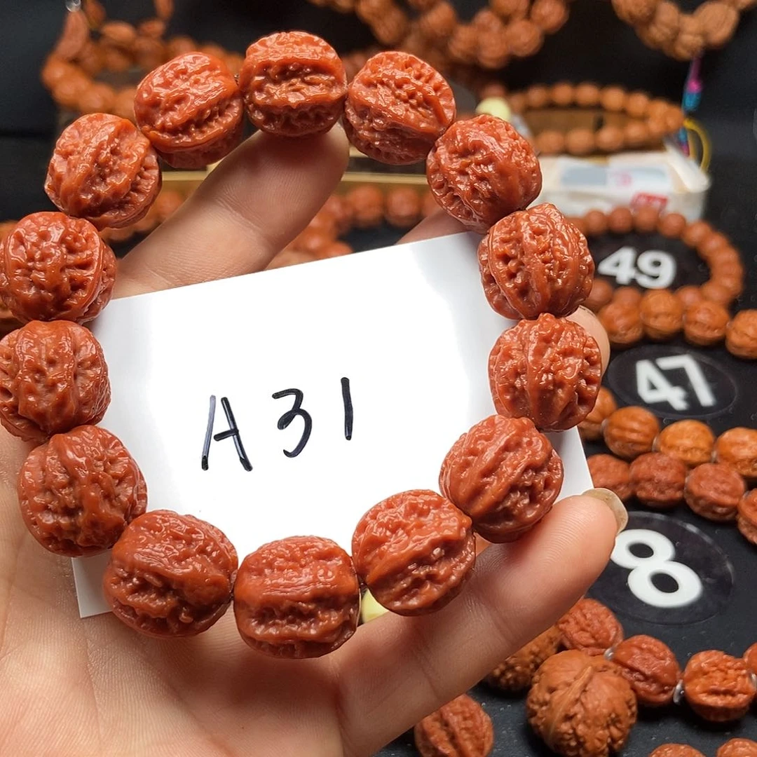 五***雨文玩核桃吊坠八棱19