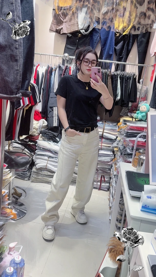 丝光棉净面版上衣2025年夏新款弹性修身百搭显瘦女T