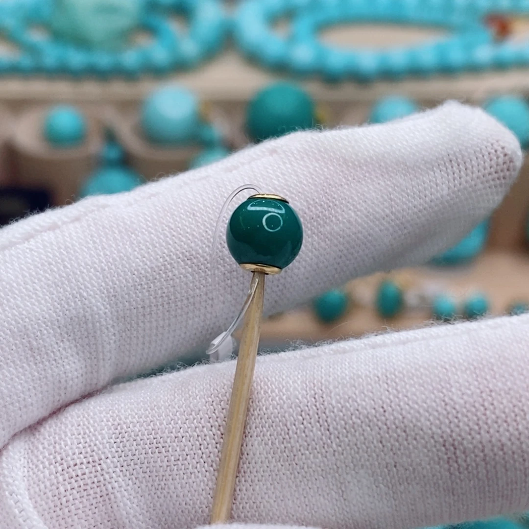 绿松石未镶嵌珠宝奇石7.2mm