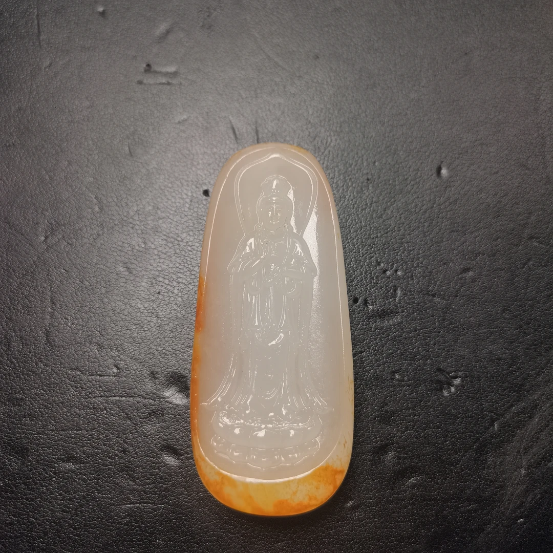 新疆和田玉南海观音菩萨89克